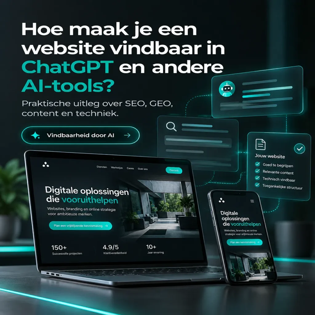 hoe maak je een website vindbaar in chatgpt